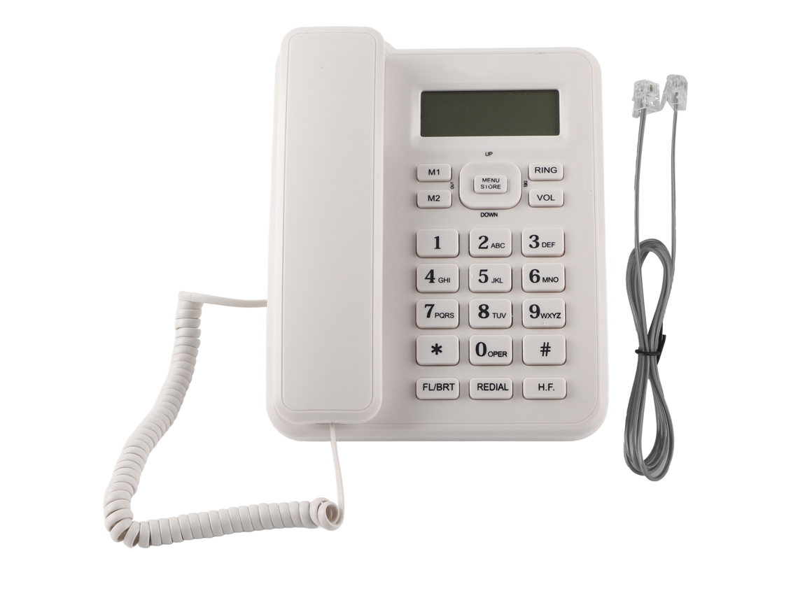 Teléfono Fijo Residencial/hotelero Kxt6001cid Blanco Con Identificador De Llamadas Y Alarma, 16 Tonos De Llamada.