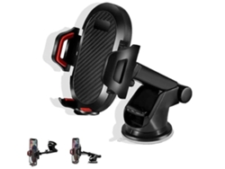 Soporte Universal Para Coche Con Fuerte Succión Y Antigolpes, Color Rojo