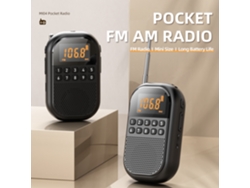 Radio portátil con audio de alta definición, compatible con USB y tarjeta SD, búsqueda automática de emisoras, ideal para exteriores y viajes. Viewleaf