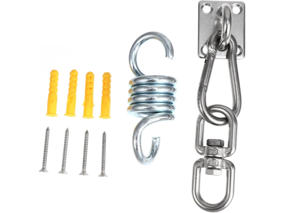 Juego De 2 Accesorios Para Silla/hamaca: Ganchos Resistentes, Mosquetones, Perchas, Perchero.