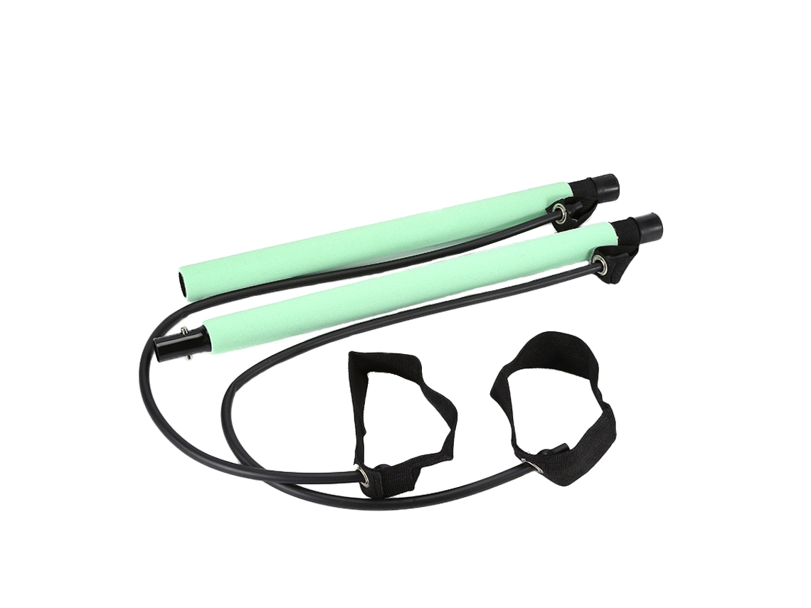 Barra De Pilates Multifuncional (verde) Con Cables Elásticos Para Mejorar La Tensión Del Pecho.
