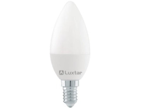 Pack 6 Bombillas Luxtar C37 E14 7W 6500K