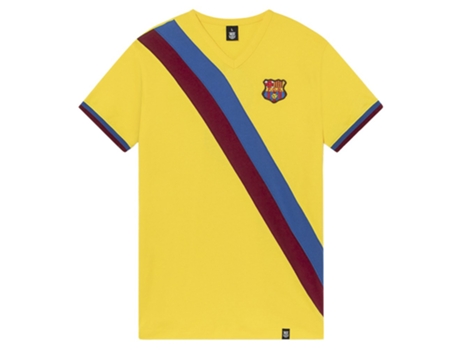 Camiseta de Hombre para Fútbol BARCA Barça Johan Cruyff Amarillo (XL)