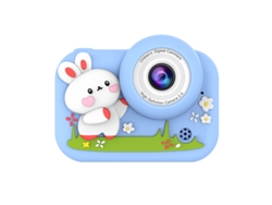 Cámara digital Eifson de doble cámara, 4000 W, pantalla IPS 2.0 (Blue Bunny)