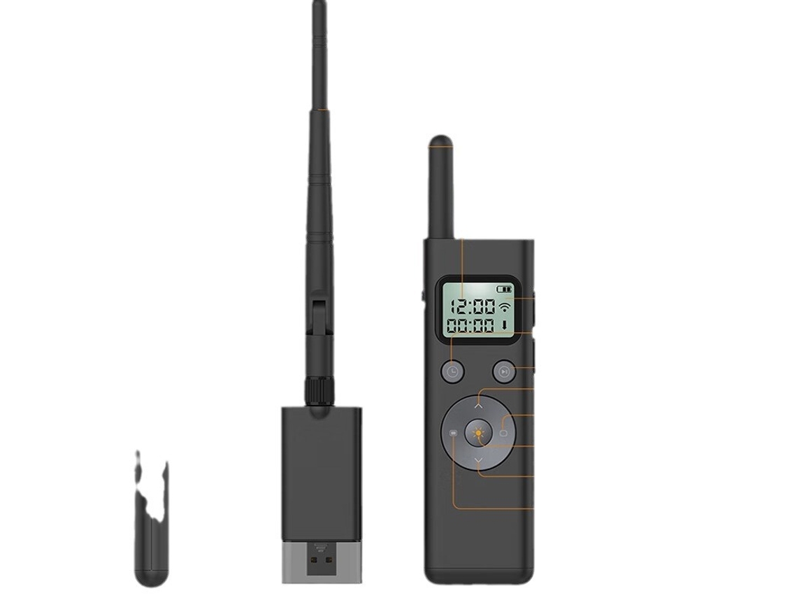 Puntero Láser Inalámbrico Para Presentación Ppt, Pantalla Lcd, Luz Verde, Control Remoto Rf, Distancia De 300m Siurn