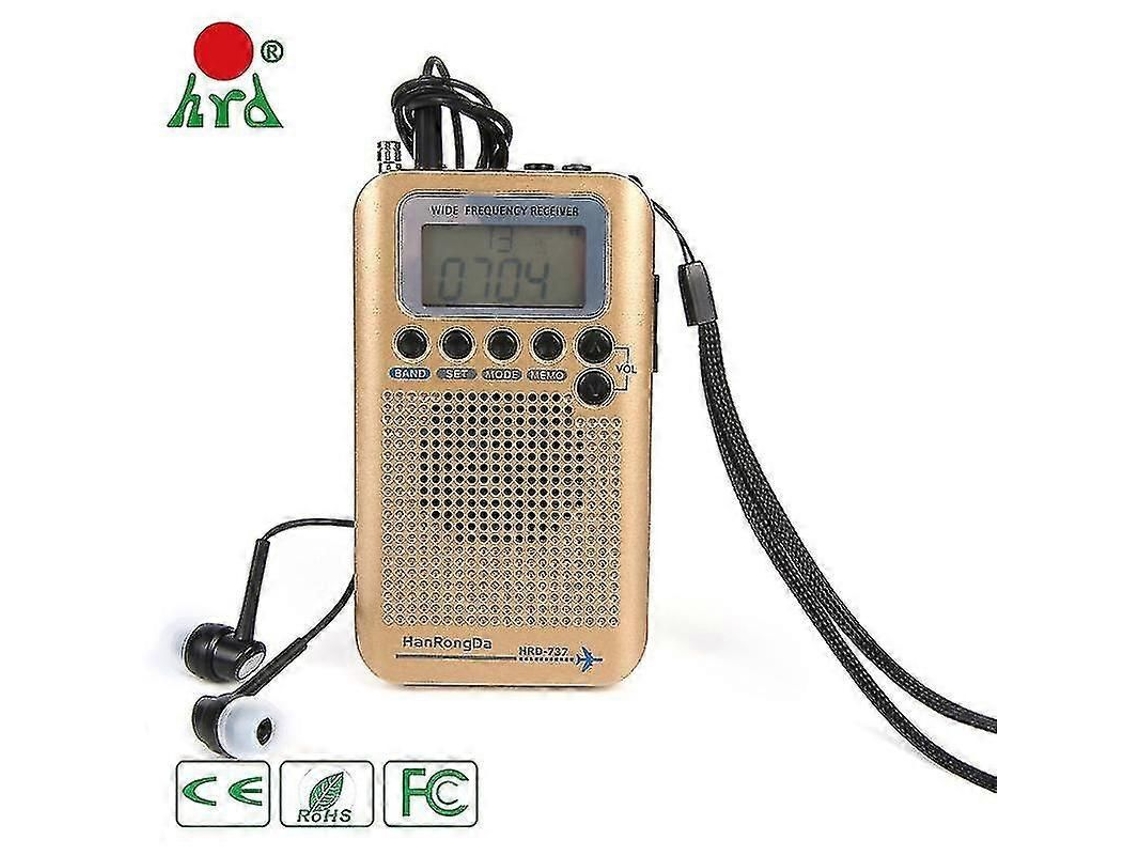 Radio portátil de aviación, banda VHF, canal GOKOCO Radio