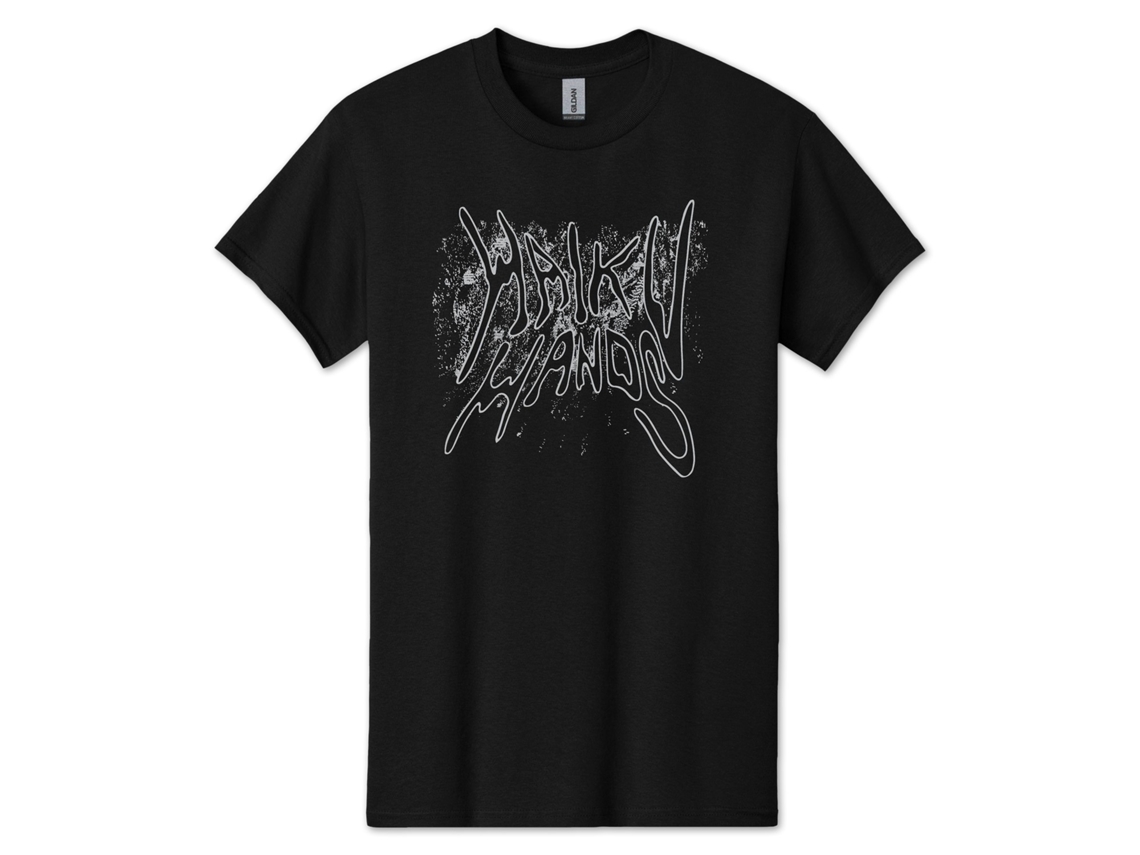 Camiseta unisex para adultos ROCKINSTONE con logo salpicado de Haiku Hands, talla M.