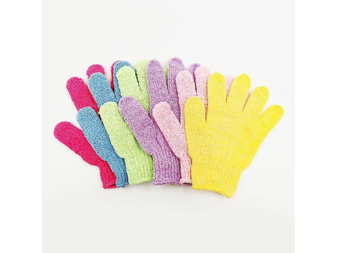 Guantes exfoliantes para el baño, 6 pares, de alta calidad, reutilizables, para toda la familia (modelo 2026).