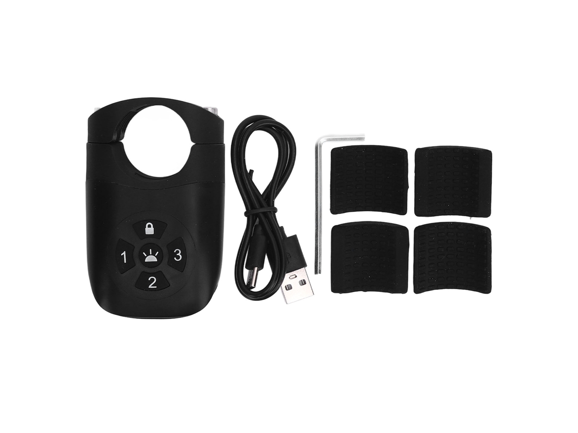 Zumbador Antirrobo Para Bicicletas Con Luz Trasera, 105 Db, Ip65, Alerta Sonora Y Visual.