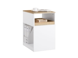 Armario de oficina Ask08 Wn con soporte para impresora (40 x 50 x 50 x 65 cm) Sobuy