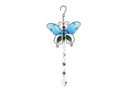 Carrillón de viento colibrí, colgante de cristal, atrapasol arcoíris, iluminación
