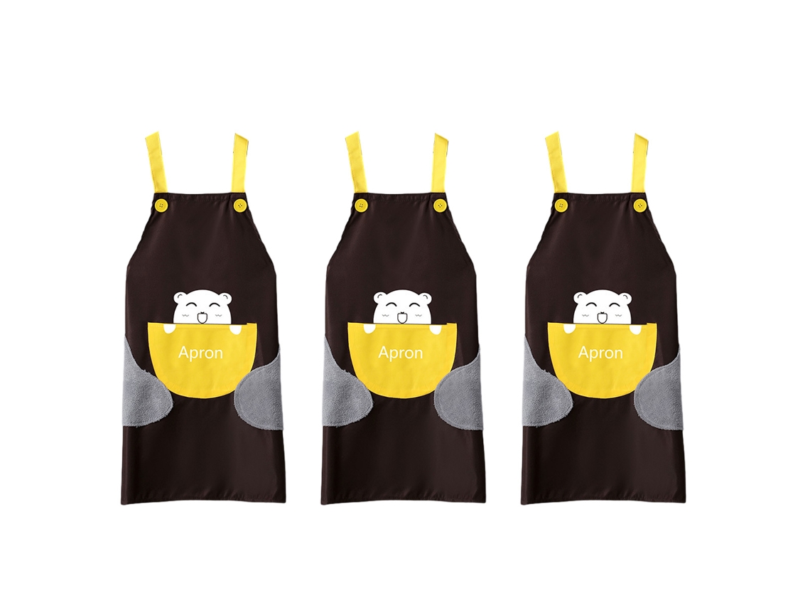 Delantales Impermeables En Pvc 3 Piezas Moda Unisex Delantal Sin Mangas Antiensuciamiento Para Cocina