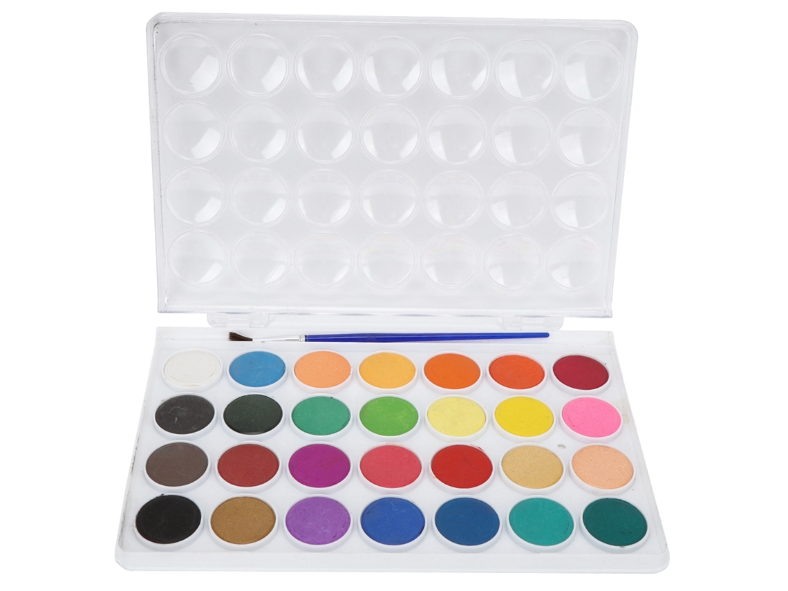 Juego De 28 Pinturas Sólidas A Base De Agua, Pigmentos De Gouache Portátiles Para Pintar.