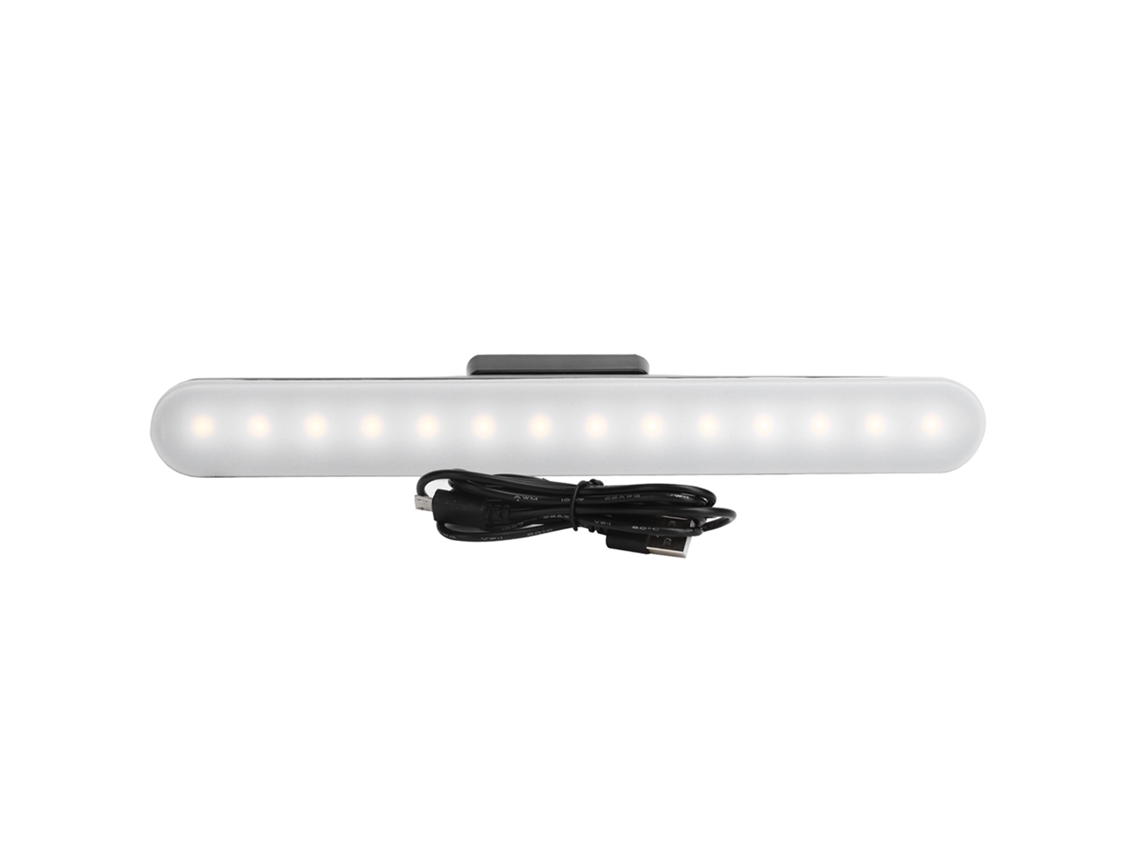 Luz de lectura USB ajustable con toque magnético para armario, escritorio, litera y área al aire libre.