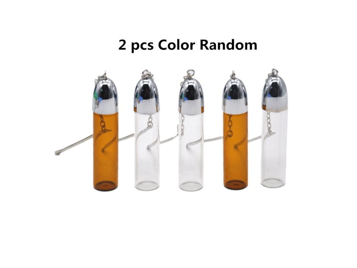 Unidades/lote Botella De Vidrio De 36/57/72 Mm Con Cuchara Metálica Ntc Altura 72 Mm