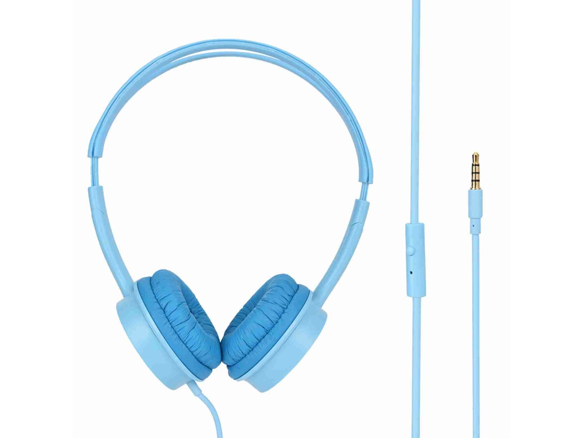 Auriculares Con Cable Para Niños 85db Con Volumen Limitado, Diadema Ajustable (azul)
