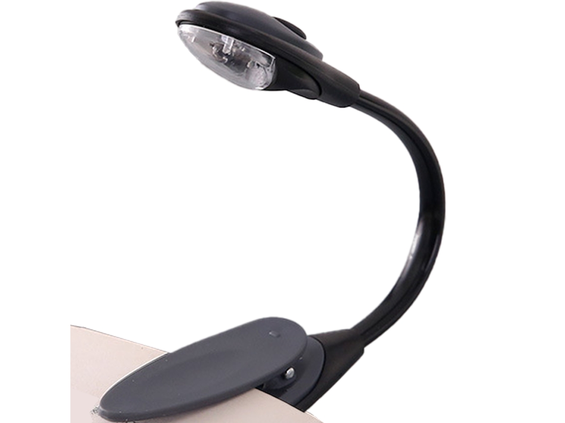 Lámpara de lectura LED con clip, USB, luz cálida/fría, protección ocular