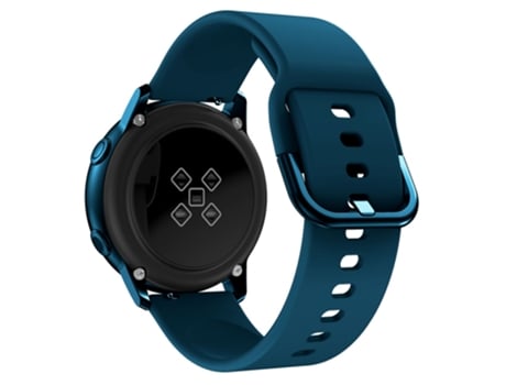 Correa de Silicona 20mm para Samsung Galaxy Watch4 Classic 46mm 42mm/Watch4 44mm 40mm/Watch Active 2/Garmin Vivomove3 - azul oscuro