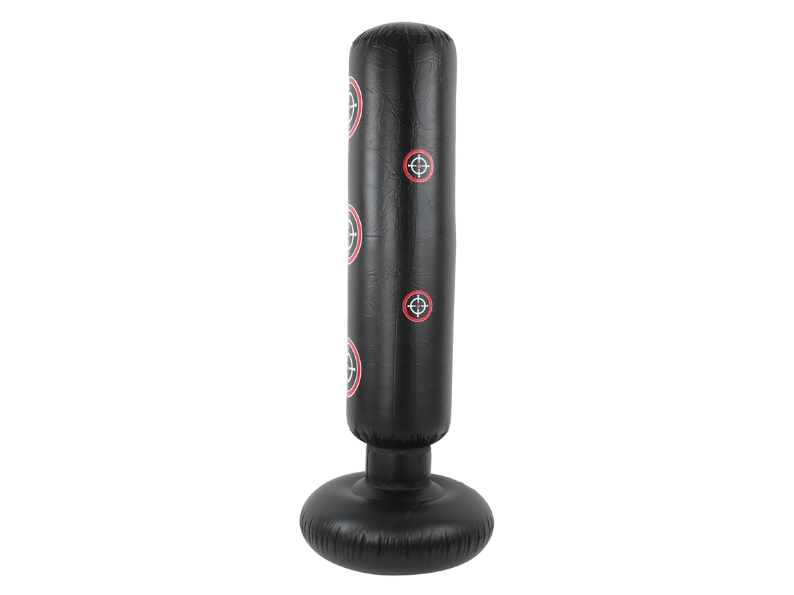 Saco De Boxeo Vertical Hinchable De 1,6 M Para Adultos/niños Con Base Estable Y Rebote Suave.