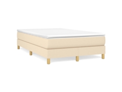 Maison Exclusive - Estructura De Cama Con Somier Tela Crema 120x200 Cm