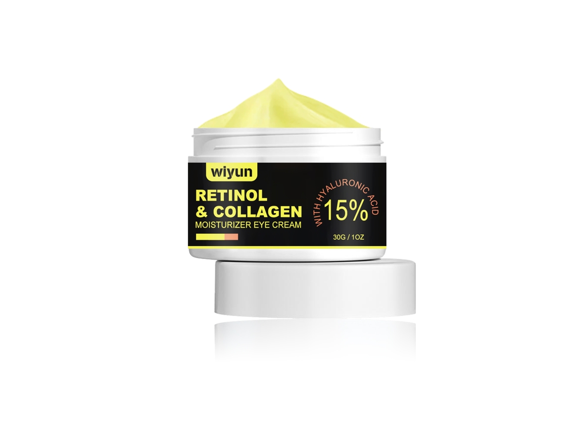 Crema para el contorno de ojos con retinol y colágeno.