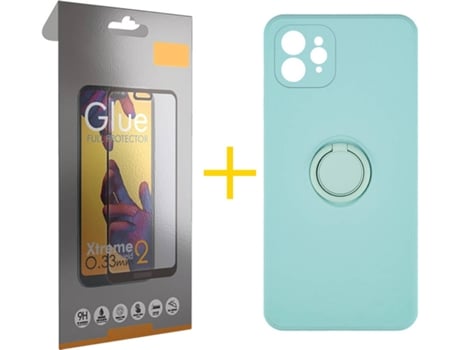 Carcasa + Protector de Pantalla para iPhone 12 Pro SKYHE Verde Agua