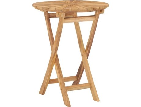 Mesa de jardín VIDAXL Marrón Madera (60x75 cm)