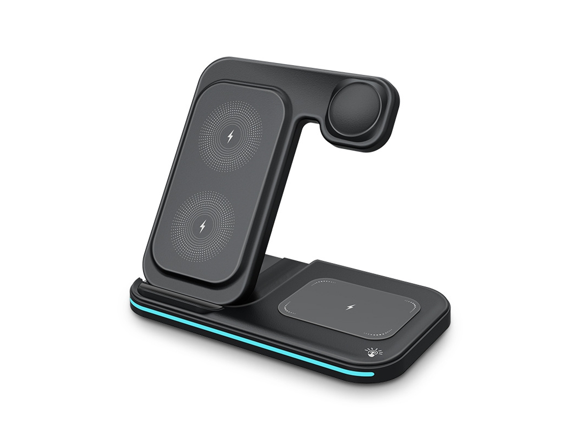 Cargador Carga Inalámbrica Múltiples Protecciones Yizhood Negro
