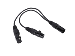 Cabo Divisor Xlr Macho Para Duas Fêmeas Forma Y 3 Pinos Adaptador Balanceado Para Microfone Mixer Alto-falante