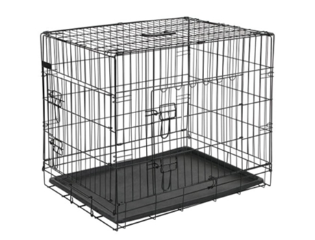 @Pet Transportín para perros metal negro 63x44x50,5 cm 15001