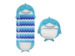 Saco De Dormir Convertible En Almohada, Para Niños, Ballena Azul. Tacto Peluche. Grande /l 170x70cm.