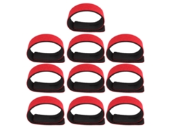 10 Correas Elásticas Ajustables Para Cañas De Pescar Con Gancho Y Argolla, De Nailon, Antideslizantes.