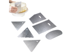 Juego De 6 Espátulas De Acero Inoxidable 430 Para Decorar Y Alisar Los Bordes De Los Pasteles.