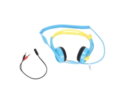 Fones De Ouvido Infantil Ajustável Leve Com Redução De Ruído Para Aprendizado Pc Celular Tablet Azul