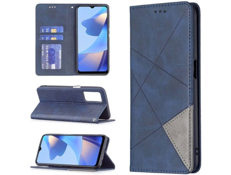 Funda Oppo A16 HFS-HOUSE Losange (Azul)