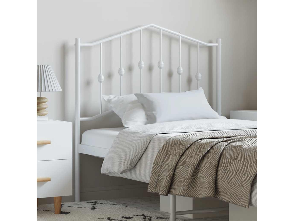 Cabecero De Metal Blanco 100 Cm