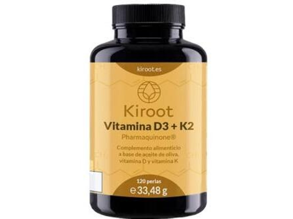 Vitamina D3K2 120 Perlas KIROOT