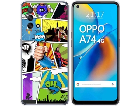 Carcasa Oppo A74 4G TUMUNDOSMARTPHONE Comic Multicolor