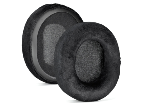 Almofadas de ouvido para SteelSeries Arctis Prime/1/3/5/7/9/9X/Pro pelúcia macia 1 par Negro
