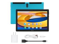 Tableta Android 10 de 10,1 pulgadas, 6 GB de RAM, 128 GB de ROM, Wi-Fi 4G y 5G, color azul claro dorado