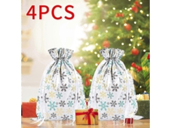 Calendario de Adviento navideño, bolsa de regalo navideña con cordón, bolsa de regalo navideña de aluminio Nostalgia88