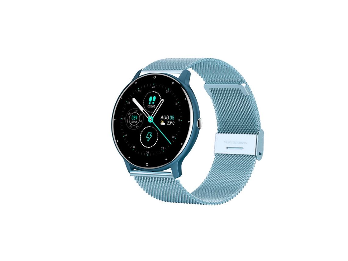 Smartwatch YIZHOOD Zl02 1,28 Pulgadas Llamadas Bluetooth IP67 Impermeable Android e iOS Azul