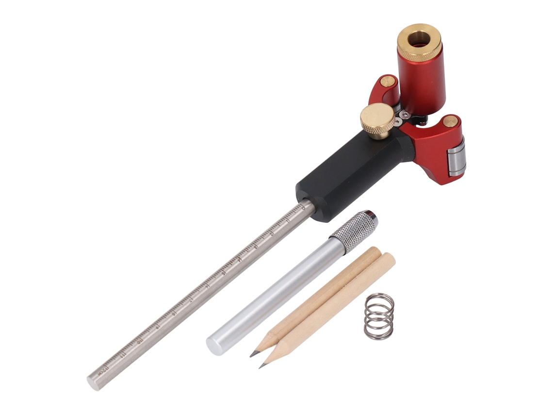 Herramienta De Marcado Multifuncional De 0-120 Mm Con Doble Propósito (lineal Y En Arco) Para Cerámica, Hierro, Acrílico Y Madera.