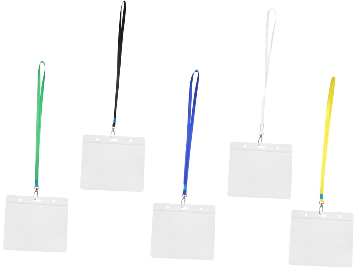 Bolsa Portatarjetas Con Cordón Y Juego Compacto Para Tarjetas De Identificación Y De Empleado.