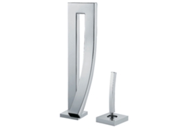 Grifo De Lavabo Con Repisa 010 En Latón Cromado, Colección Enipée