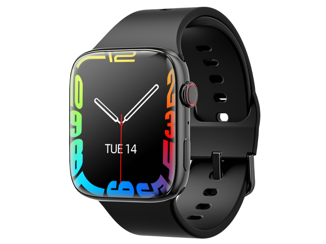 Reloj inteligente con pantalla HD de 1,96 pulgadas, admite realizar y recibir llamadas, monitorear actividades físicas, etc. (negro)