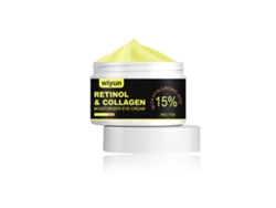 Crema para el contorno de ojos con retinol y colágeno.