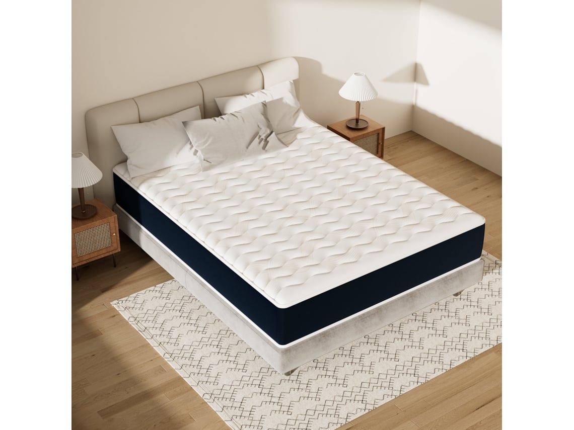 Colchón Mousse 140x190, 32 Cm Colchón En Mousse, Advanced Sleep Care, Respirant, Zone 7, Réversible Des Deux Côtés