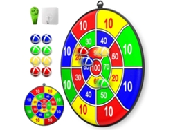 Jogo de Dardos Infantil com 8 Bolas Pegajosas Ganchos Presente Brinquedo $ Alvo Pegajoso Dardo