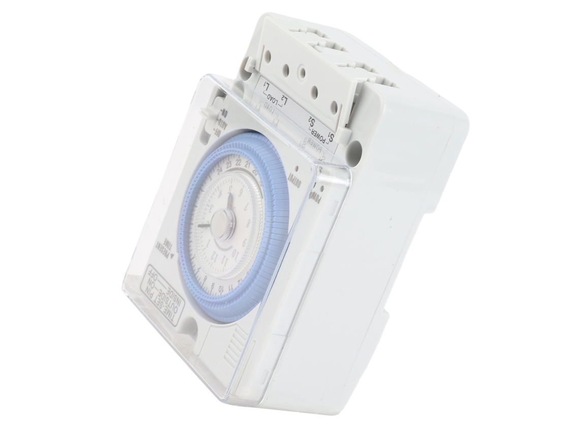 Timer Mecánico Automático 24 Horas Interruptor Temporizador Bajo Consumo Energía Para Calentadores Riego 100‑240vac
